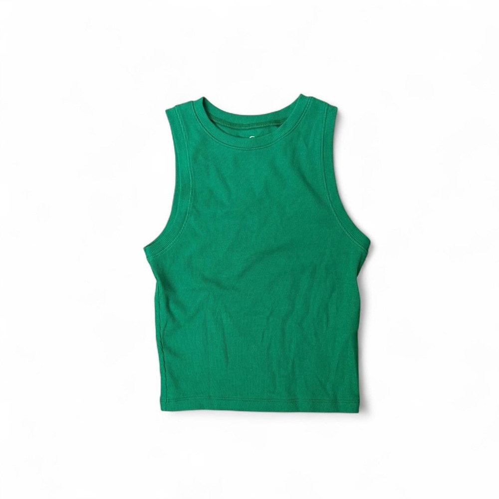 Y2K‎ NWOT Hollister Co. green ribbed cotton blend tank top Size XS Womens